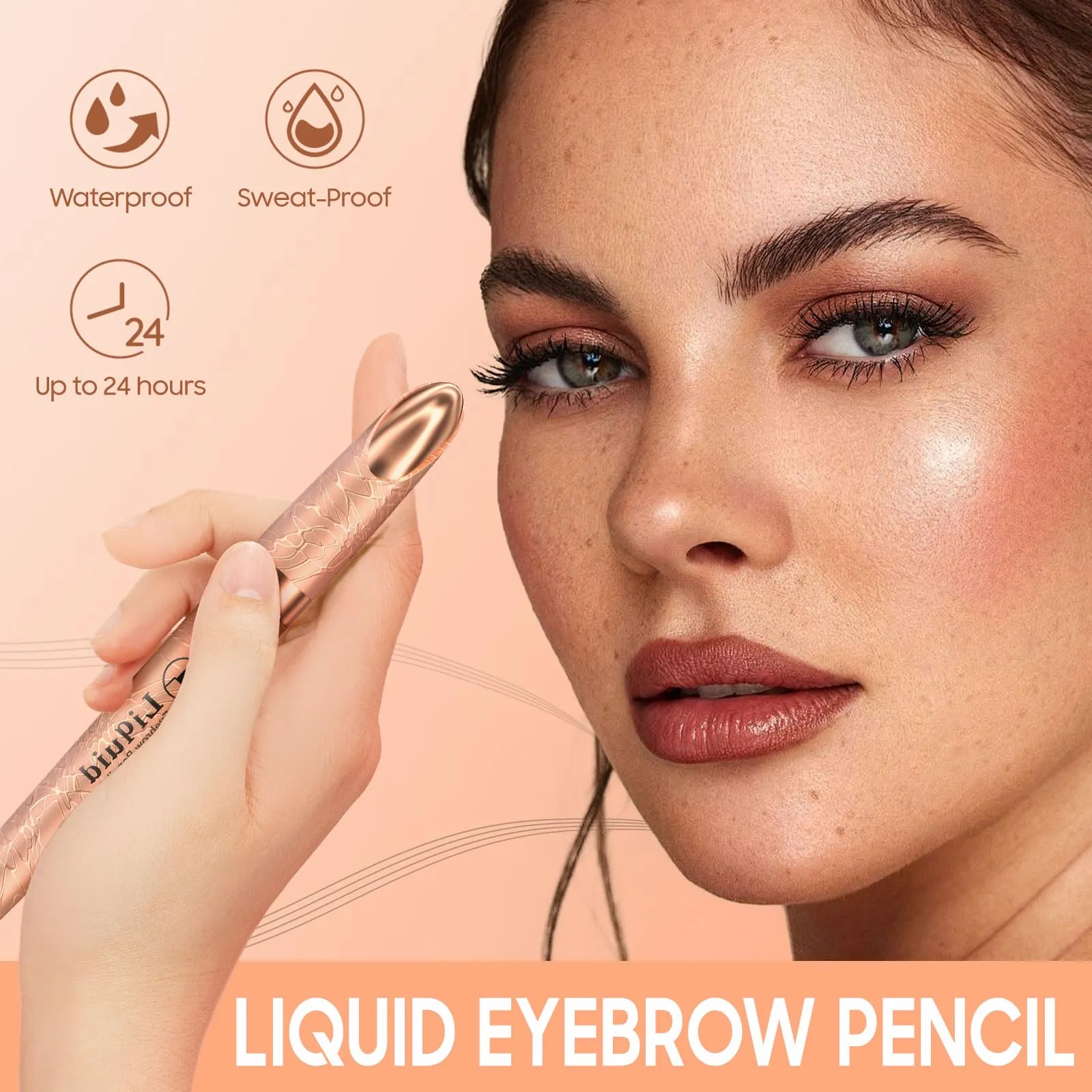2024 New Magic 4-Tip Eyebrow Pencil - Upgraded 3D Long-Lasting Waterproof Microblading Eye brow Pencil Contouring Pen, Creating Natural Looking Brows Effortlessly (Black,04#)