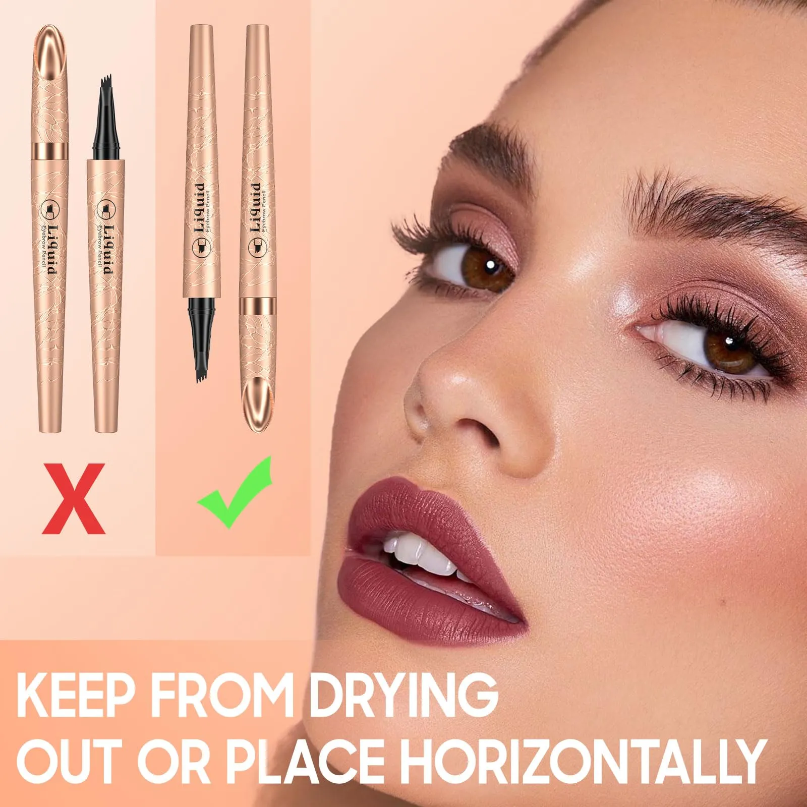 2024 New Magic 4-Tip Eyebrow Pencil - Upgraded 3D Long-Lasting Waterproof Microblading Eye brow Pencil Contouring Pen, Creating Natural Looking Brows Effortlessly (Black,04#)