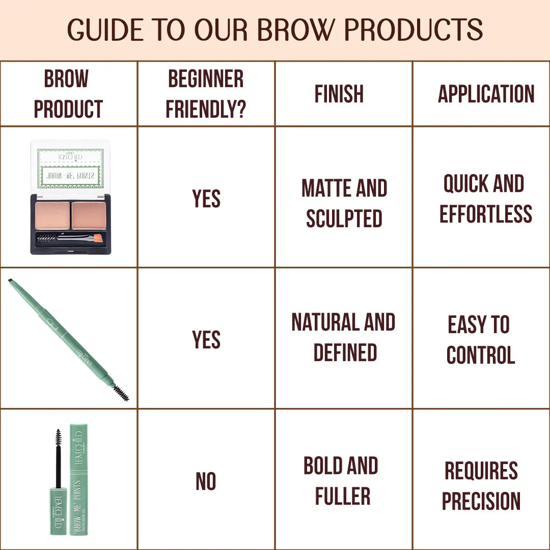 Caramel Cream- Brow Me Points - Brow Pencil  (Light Brown) Transfer & Smudge-proof