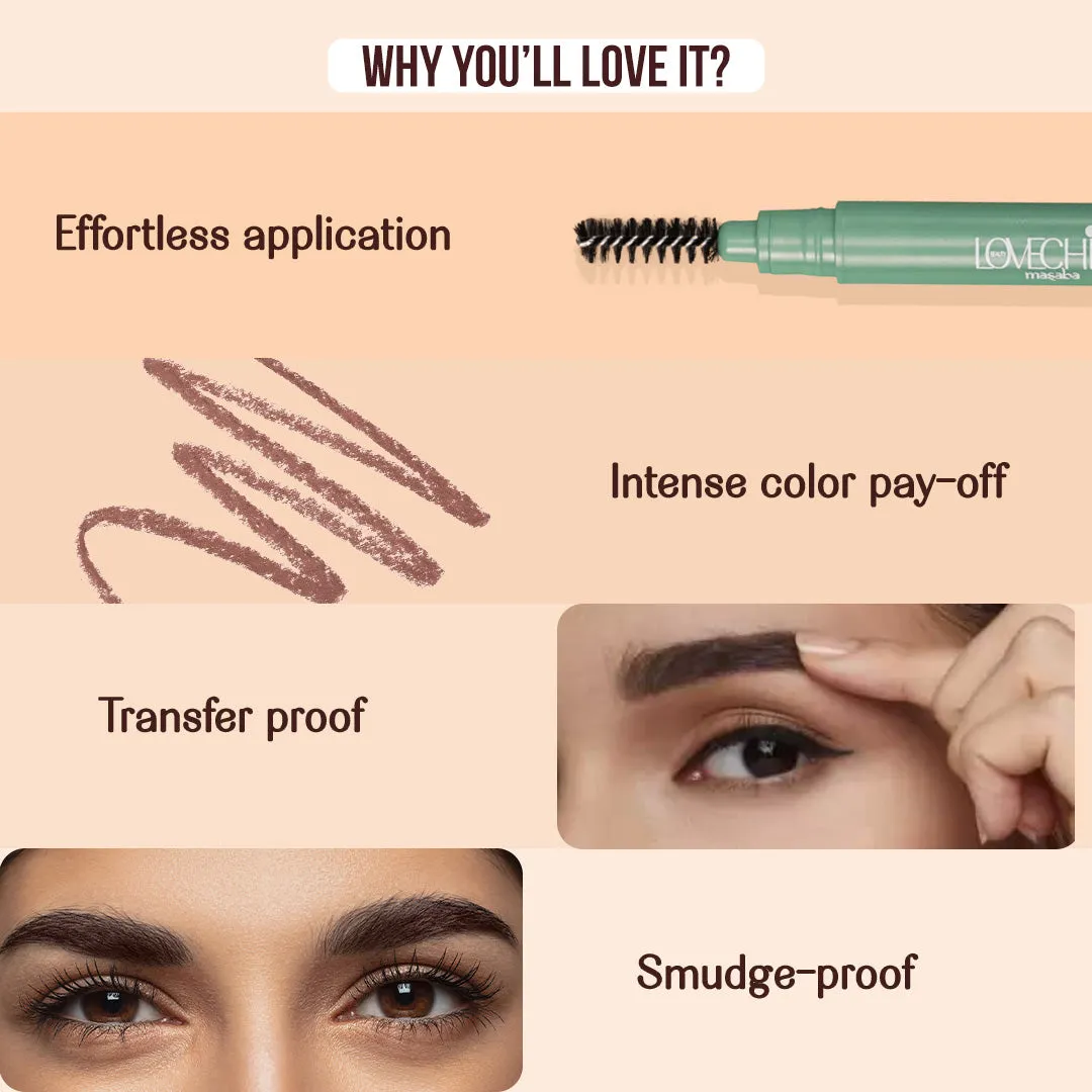 Caramel Cream- Brow Me Points - Brow Pencil  (Light Brown) Transfer & Smudge-proof