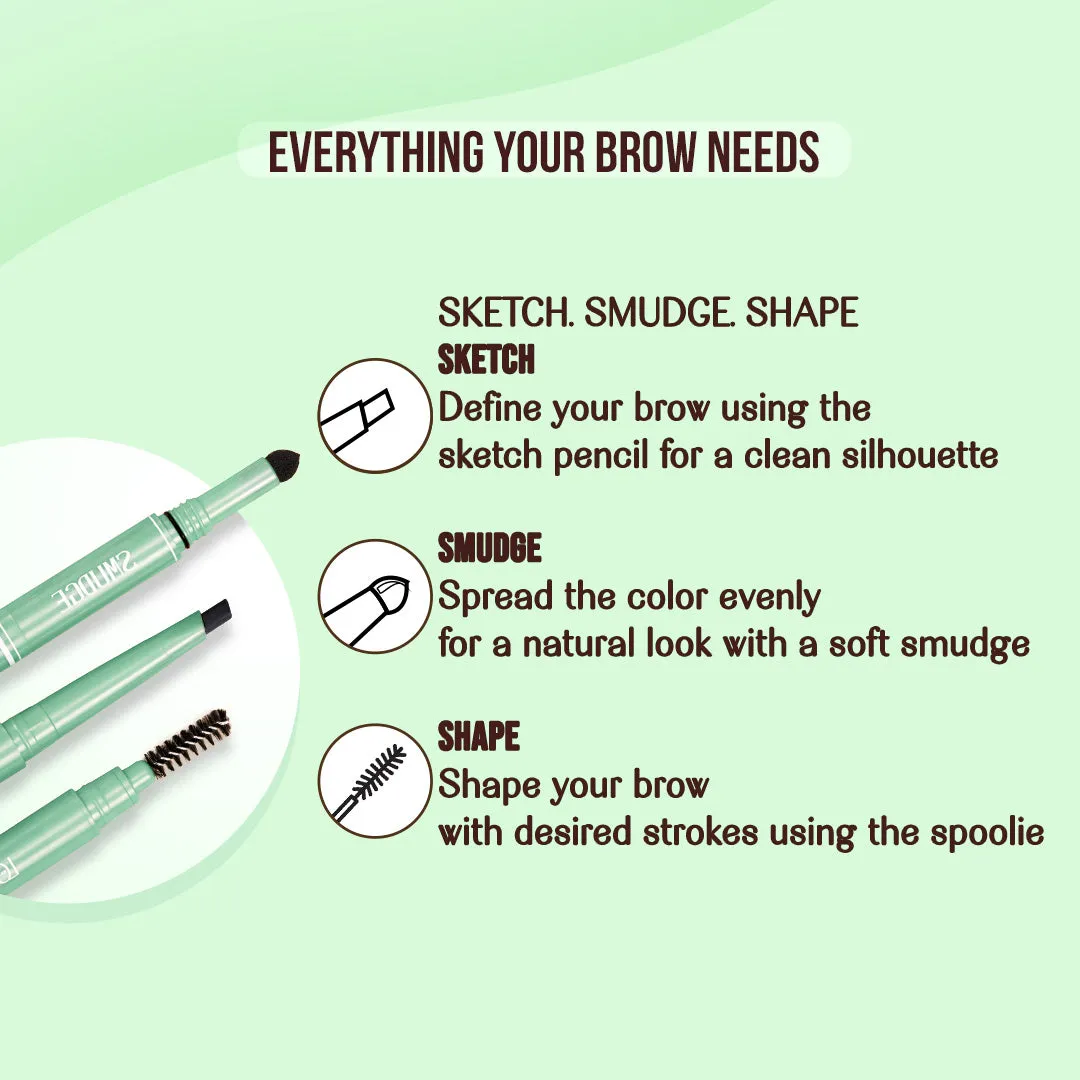 Caramel Cream- Brow Me Points - Brow Pencil  (Light Brown) Transfer & Smudge-proof