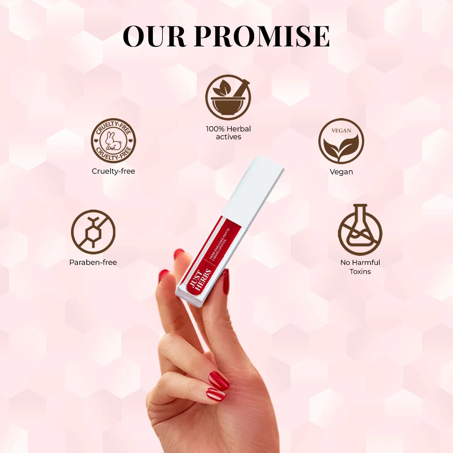 Deeps and Reds - Full-Size Herb Enriched Matte Liquid Lipstick Kit: Set of 5