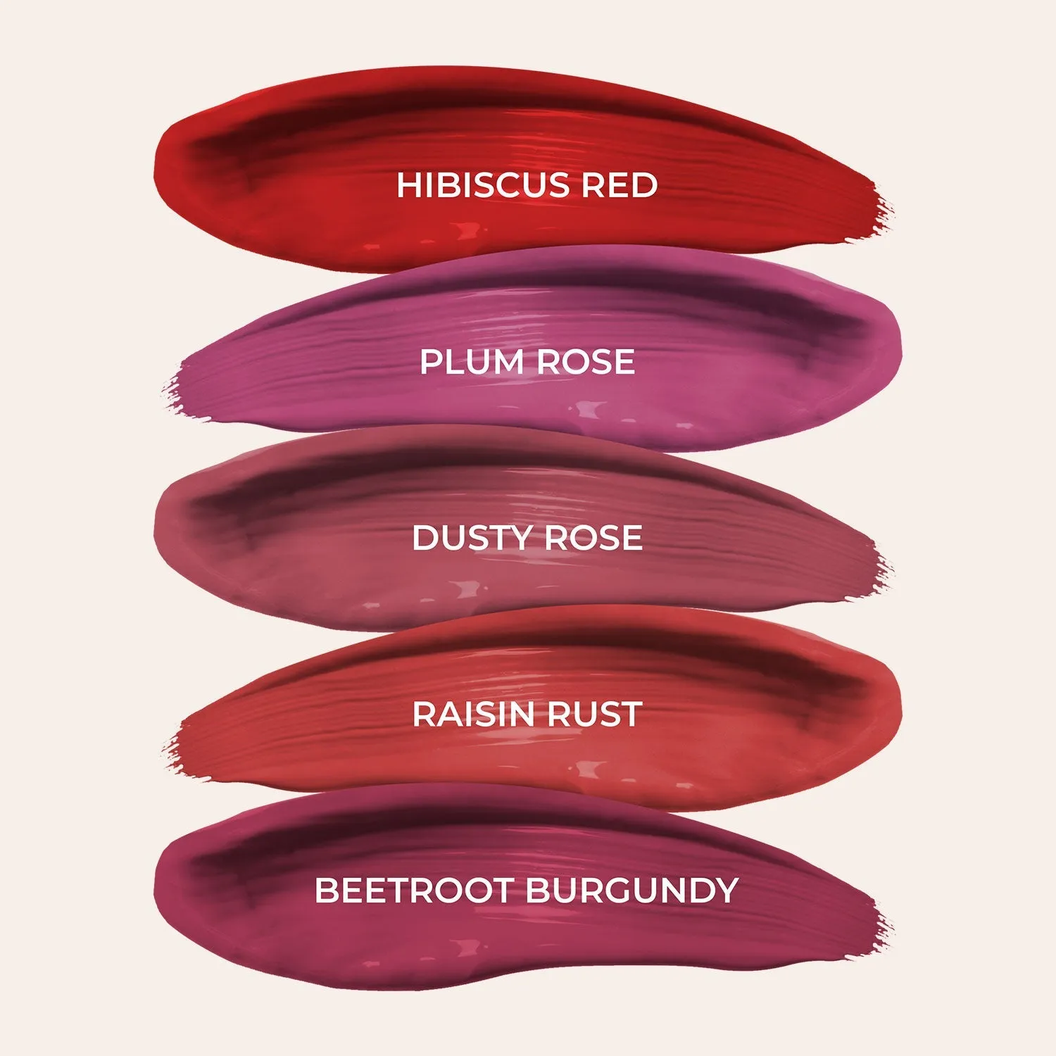 Deeps and Reds - Full-Size Herb Enriched Matte Liquid Lipstick Kit: Set of 5