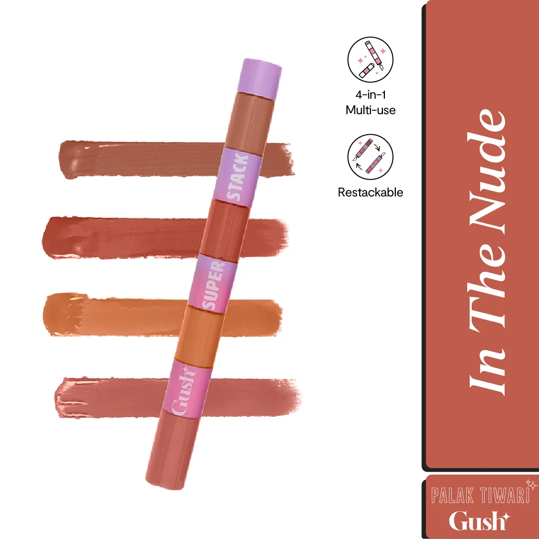 Gush Beauty Retro Glam Lip Kit - IN THE NUDE / IN THE NUDE | 8.4 ml each