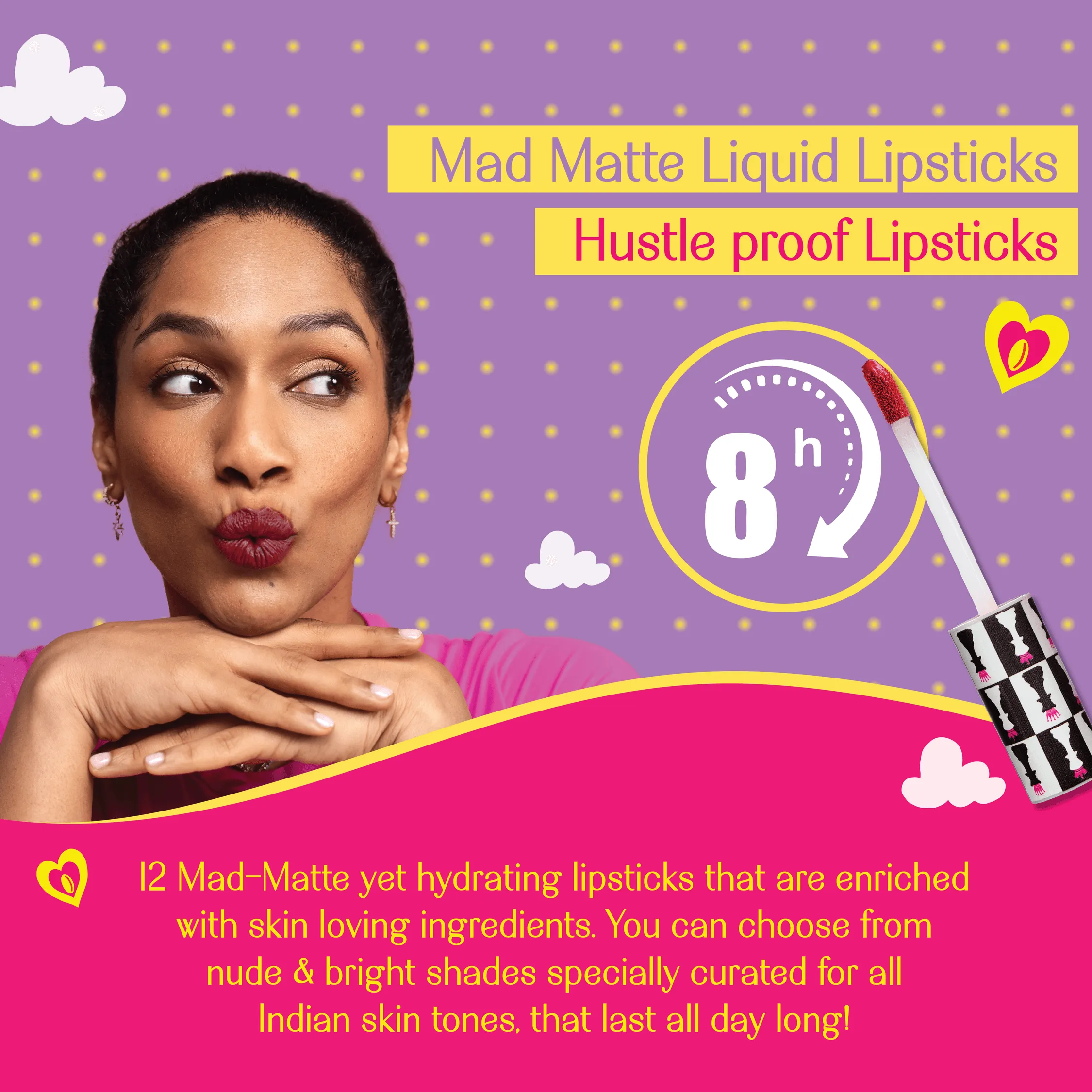 I Claim- Game On! Mad-Matte Liquid Lipstick  (Deep Pink) Transfer-proof
