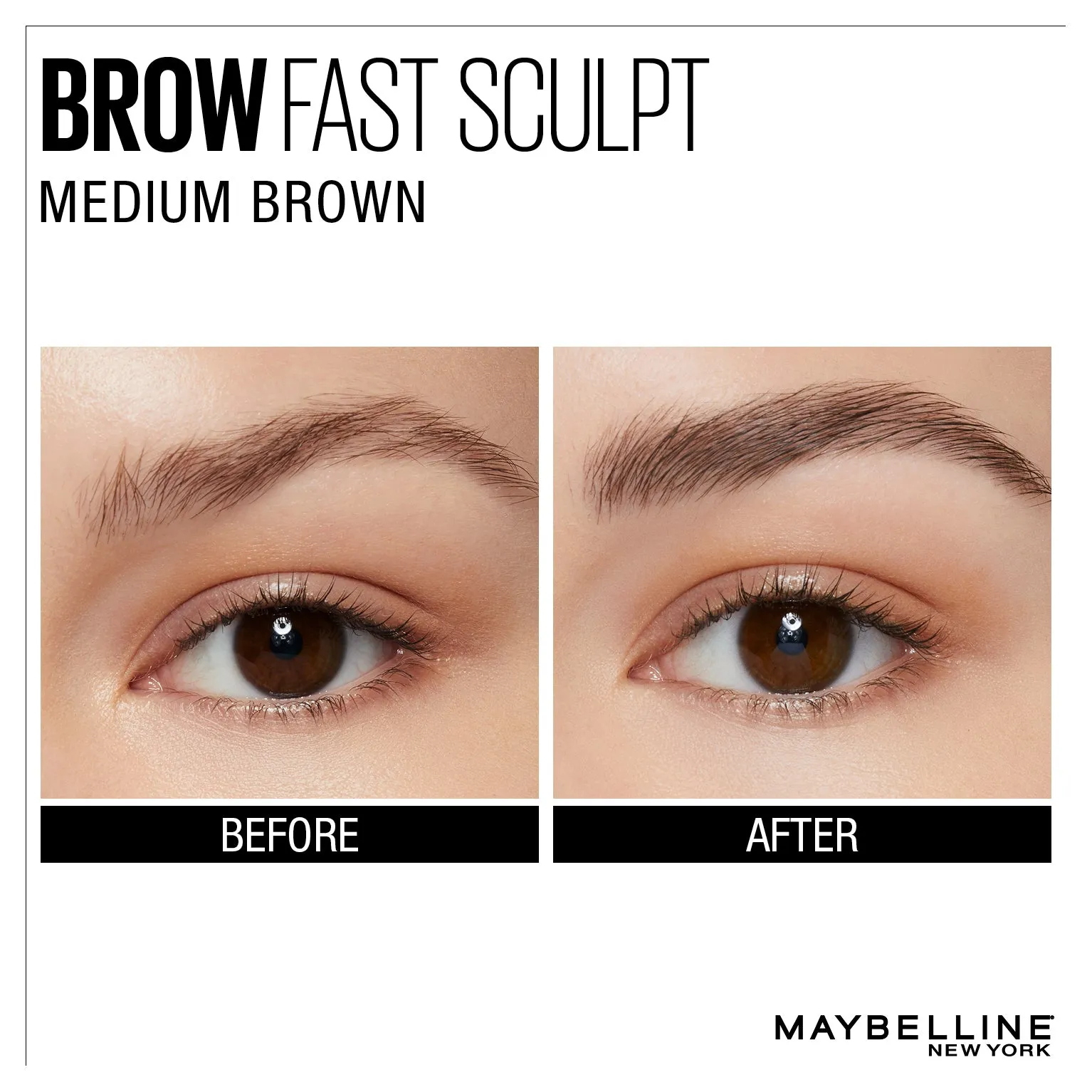 Maybelline Brow Fast Sculpt Brow Gel Mascara - Medium Brown