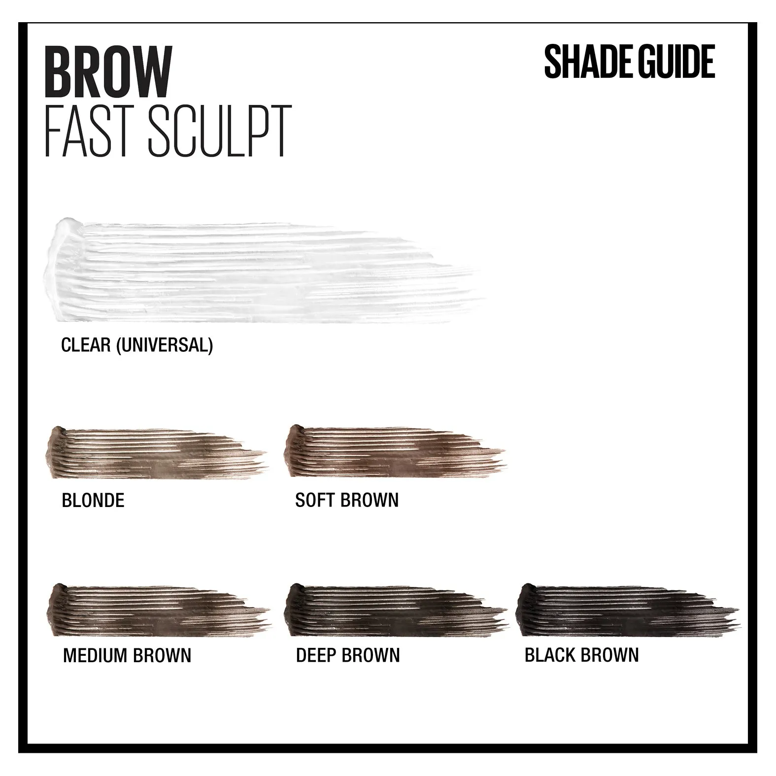 Maybelline Brow Fast Sculpt Brow Gel Mascara - Medium Brown
