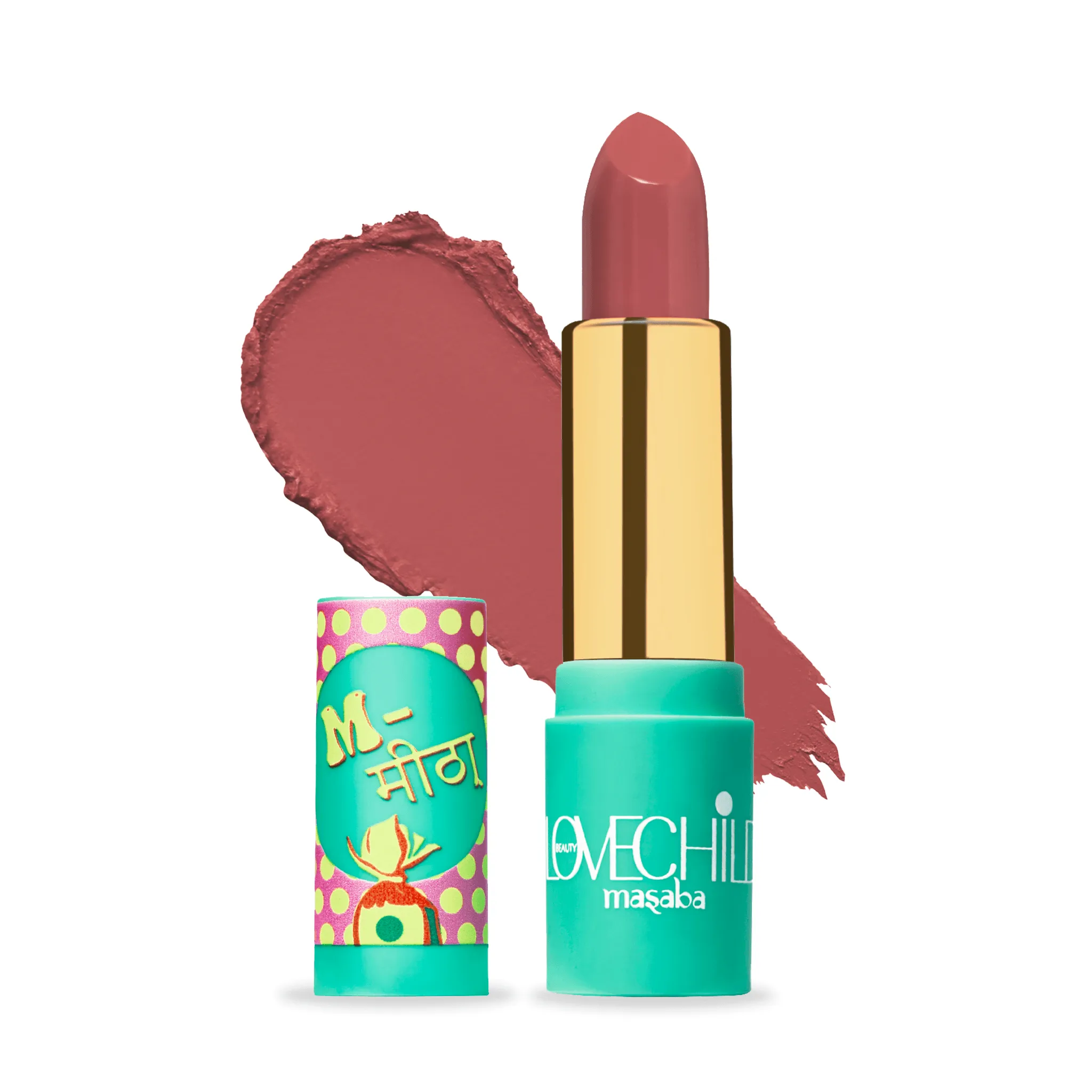 Meetha- Luxe-Matte Lipstick  (Mauve Pink) Velvet Matte Finish