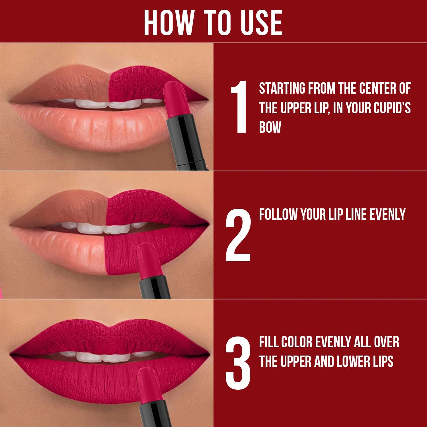 NY Bae Argan Oil Infused Mini Lipstick, Runway, For Dusky Skin - High Style, Set of 4 Mini Lipsticks, Kit 2 (1.4 g X 4)