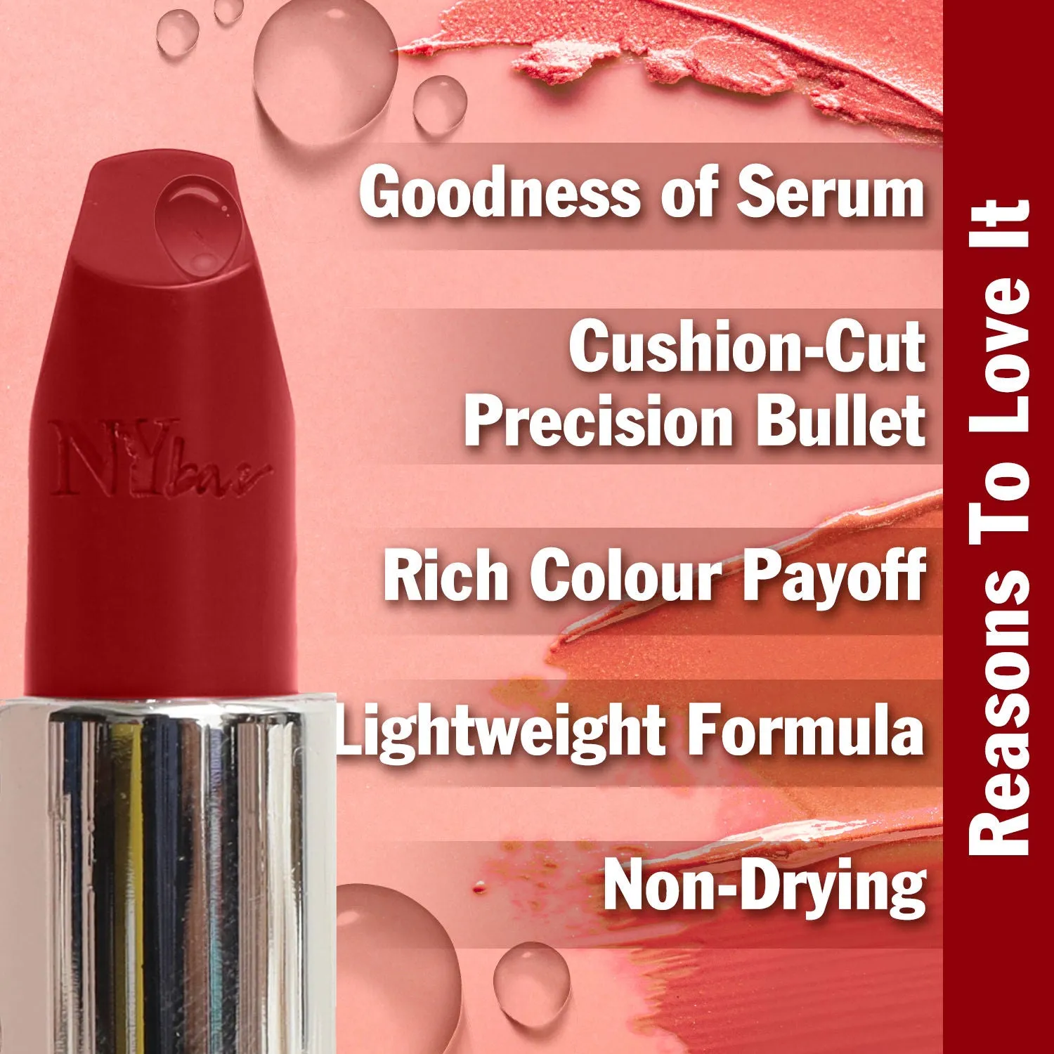 NY Bae Runway Serum Lipstick - Magenta Dew (4.8 g) | Magenta | Highly Pigmented | Vitamin E & Fruit Oils | Lightweight | Non-Drying