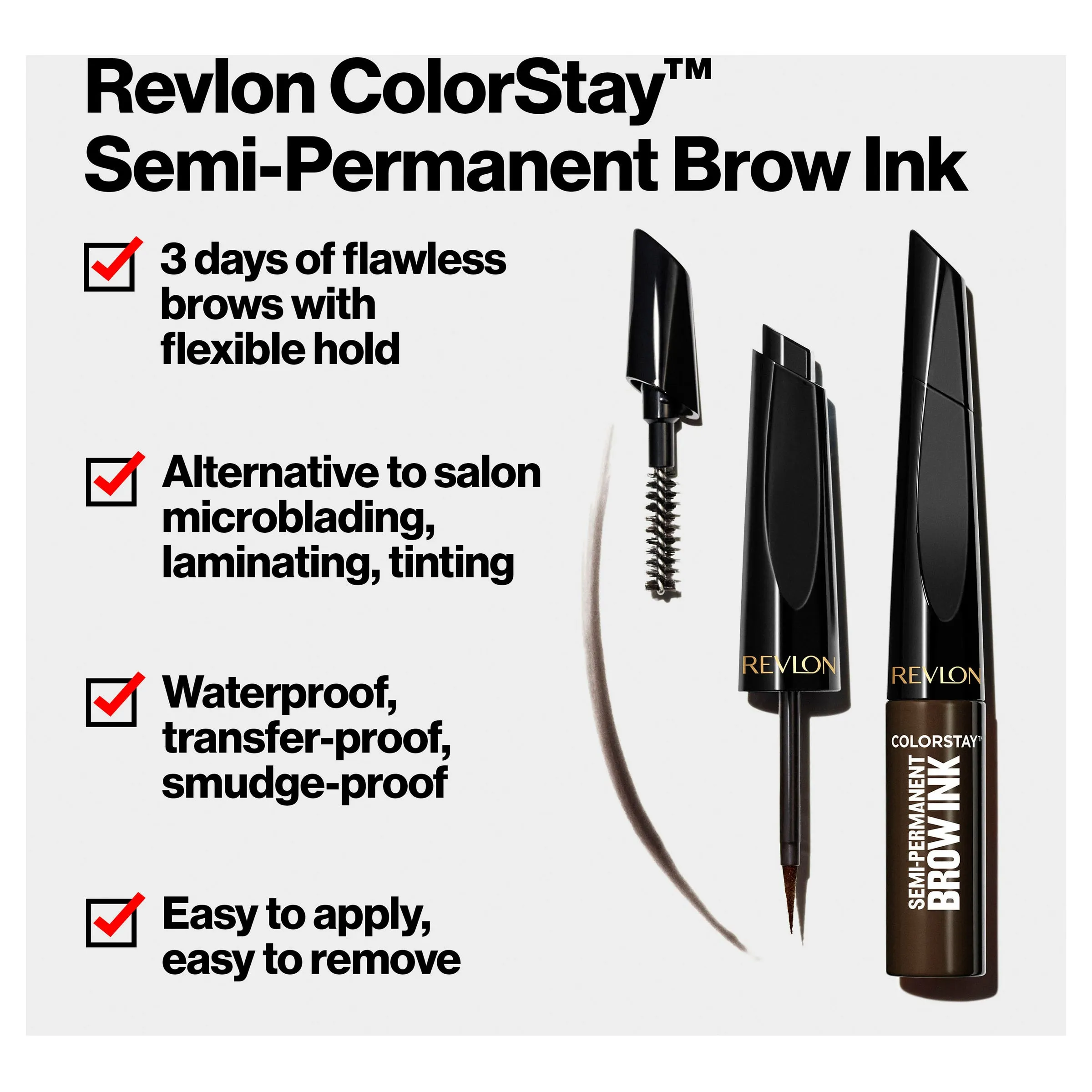 Revlon ColorStay Semi-Permanent Brow Ink Dark Brown