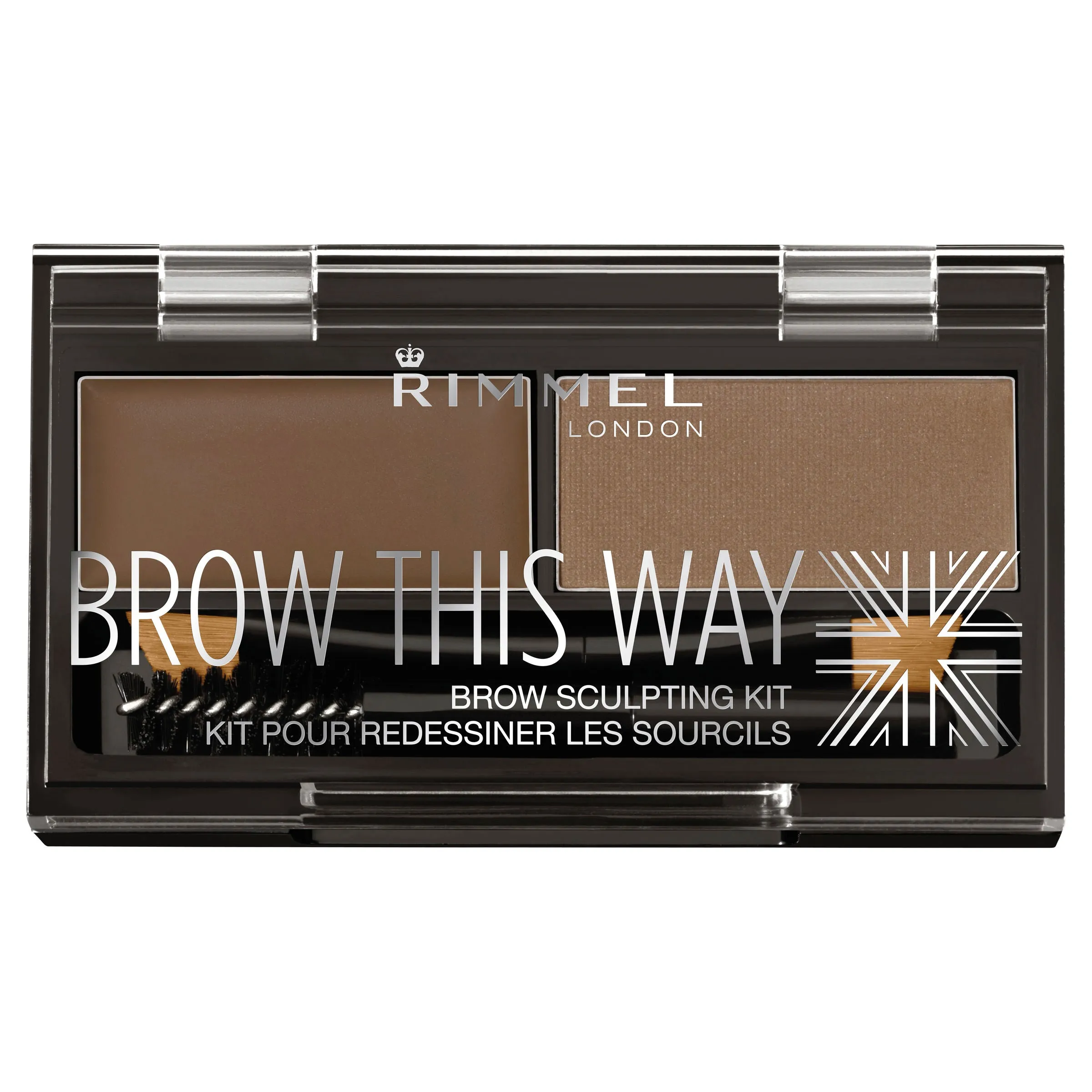 Rimmel London, Brow This Way Eyebrow Sculpting Kit, Mid Brown