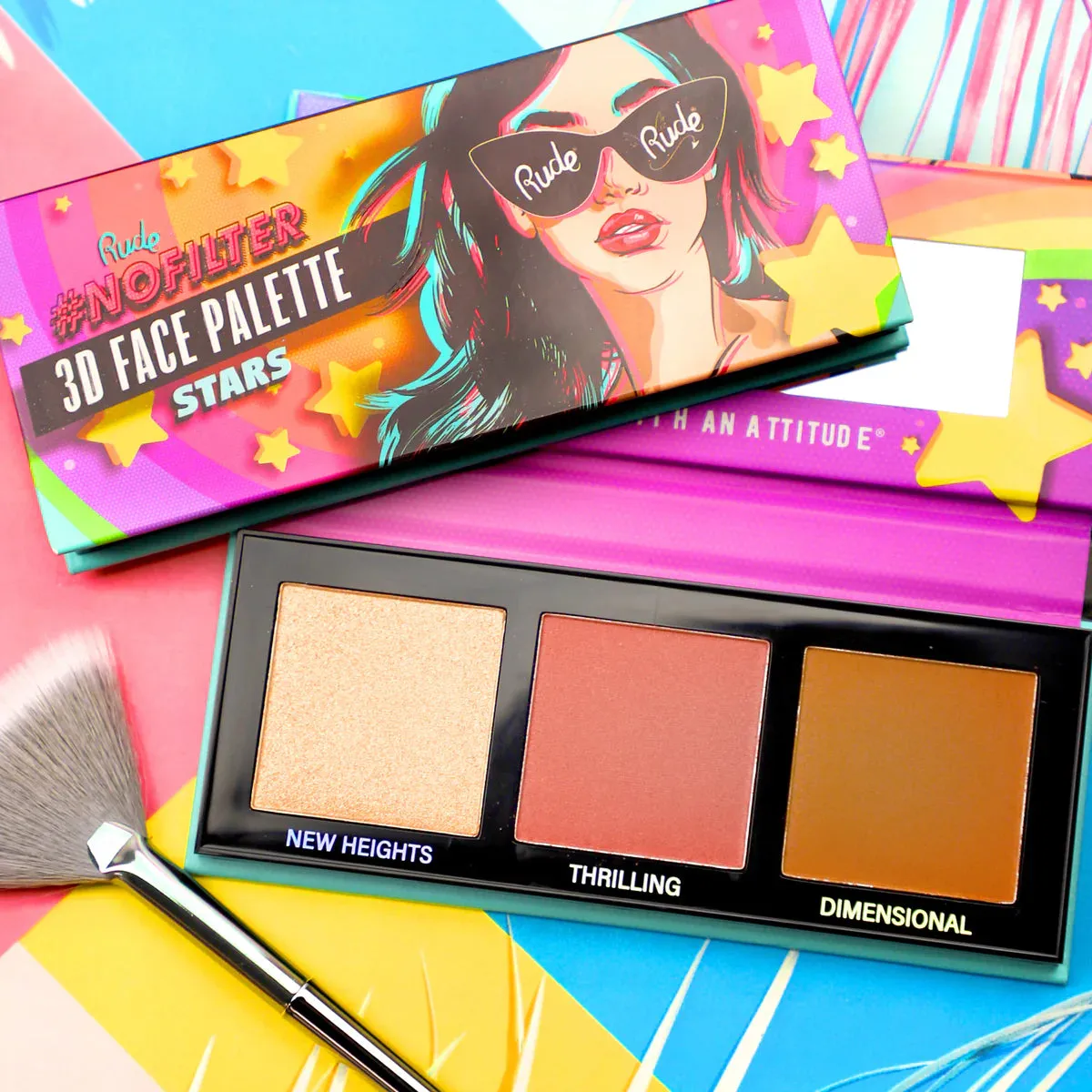 RUDE NoFilter 3D Face Palette