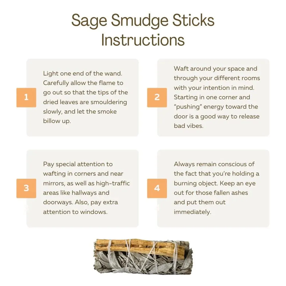 Sage Smudge Stick Dragons Blood 4"