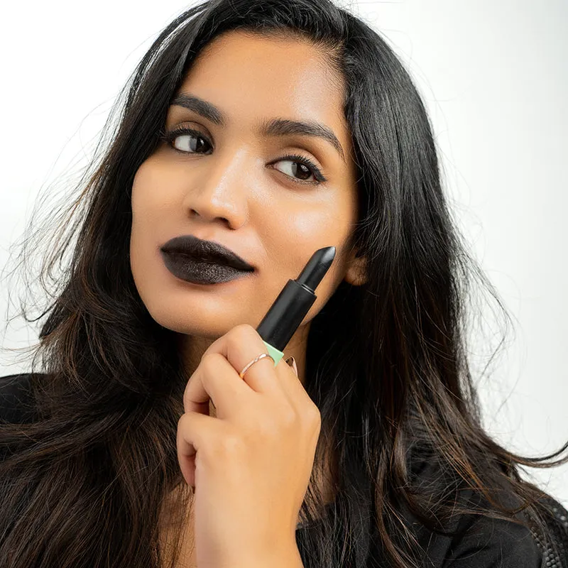 Satin Matte Lipstick Black Slayer 11