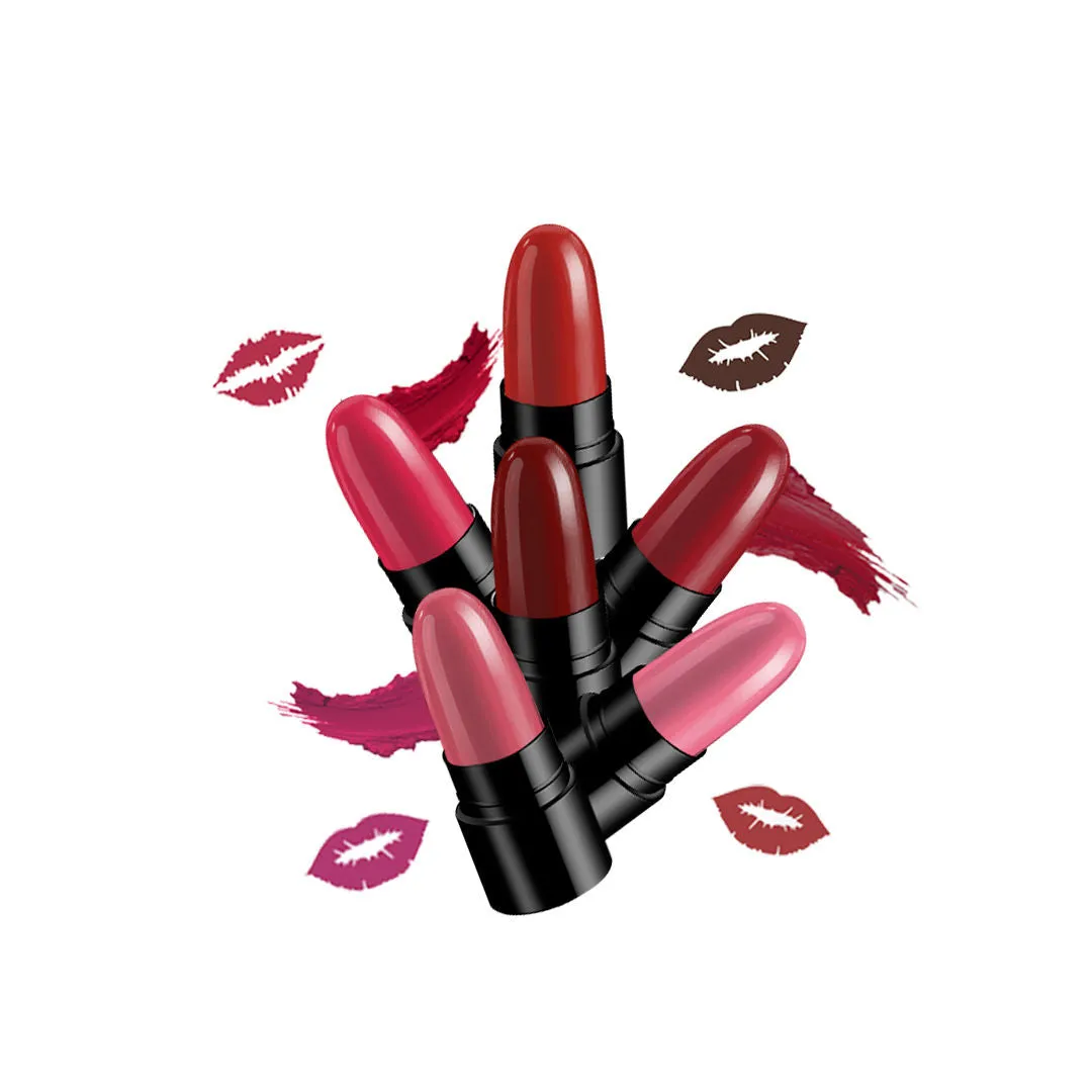 Stay Quirky Lipstick Soft Matte Minis - Kiss My Lips And Take Wine Sips, Set of 12 Mini Lipsticks, Kit 7 (14.4 g)