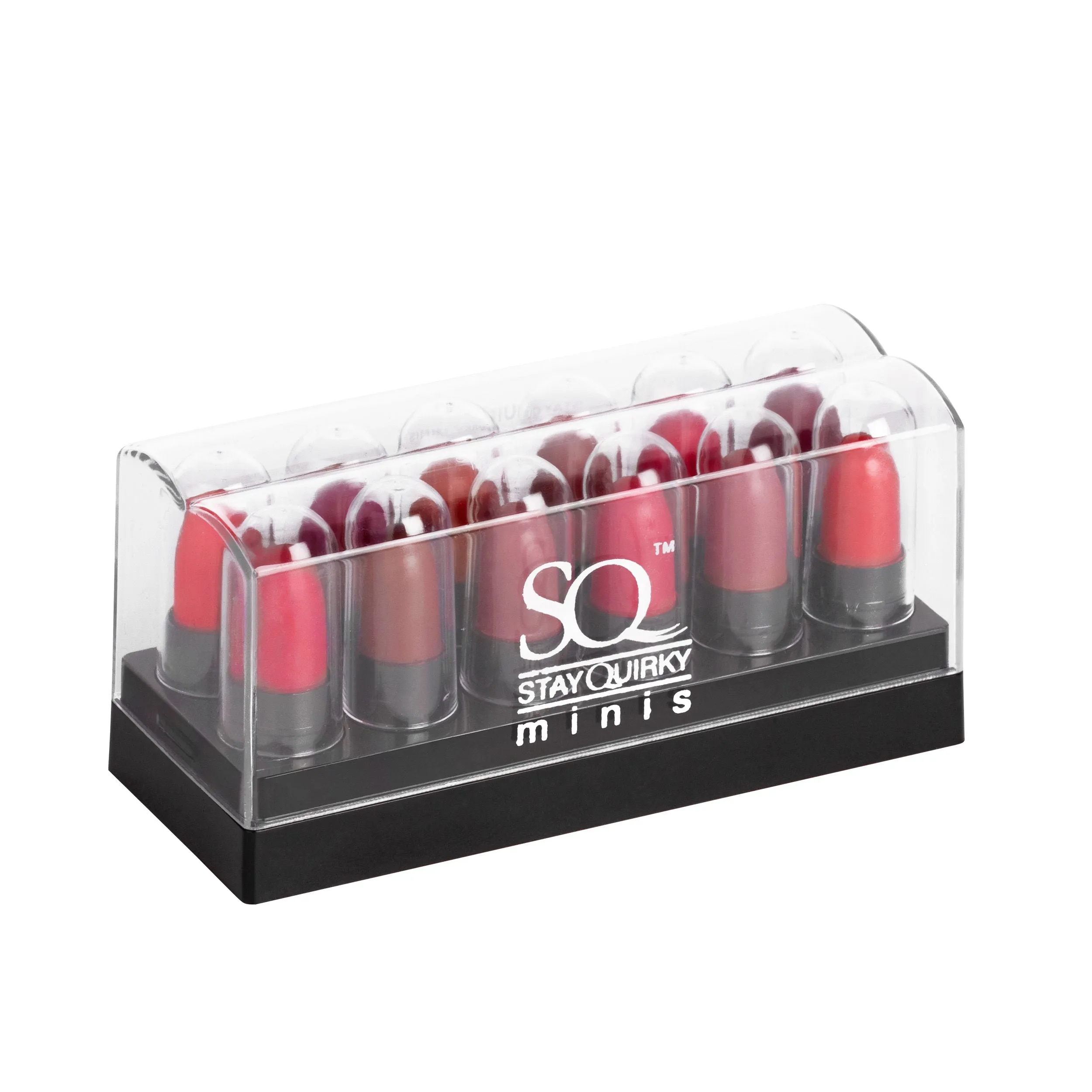 Stay Quirky Lipstick Soft Matte Minis|12 in 1|Long lasting|Smudgeproof|Multicolored| - My Kisses Are The Bullets Set of 12 Mini Lipsticks Kit 3 (14.4 g)