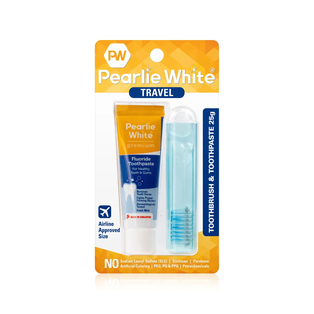 Travel Toothbrush with Premium Toothpaste 25gm